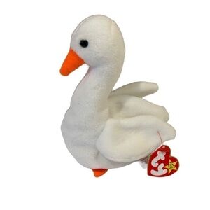 GRACIE TY Beanie Baby 1996 Retired White Swan